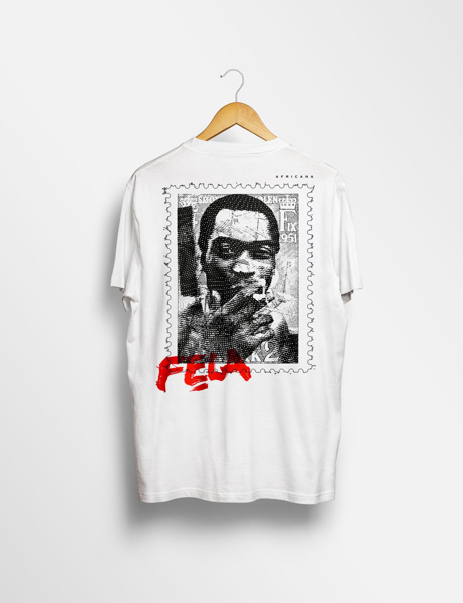 Africana Fela T-Shirt White - Image 1