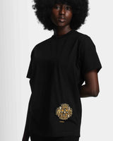 Gold bottom appliqué shirt Black - Image 1